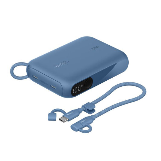 Belkin BoostCharge | 10.000mAh-powerbank met display (20W) - Blauw