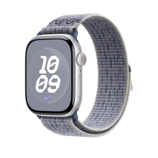 EOL Geweven sportbandje van Nike - Grijs/blauw (46 mm)