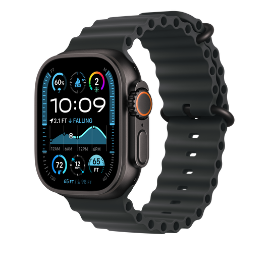 Ocean-bandje - Zwart (49 mm) - Zwart titanium