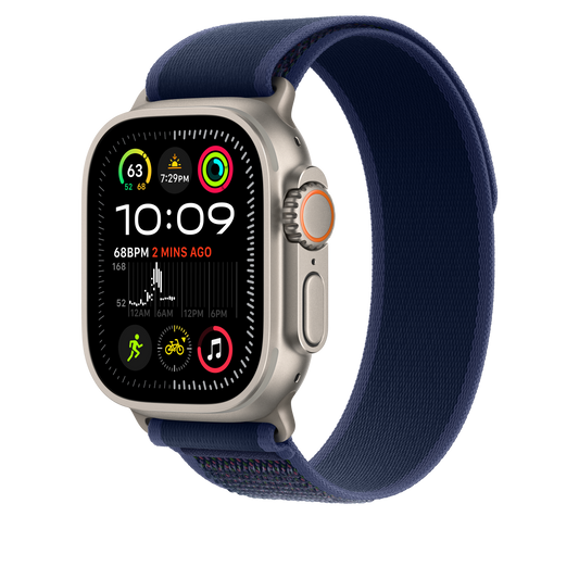EOL Trail-bandje - Blauw (49 mm) - S/M - Naturel titanium