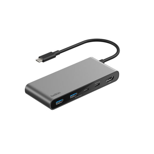 Belkin Connect | 7-en-1 Hub USB-C (USB-C / USB-C PD 3.0 / 2 x USB-A / HDMI 2.0 / SD & microSD card)