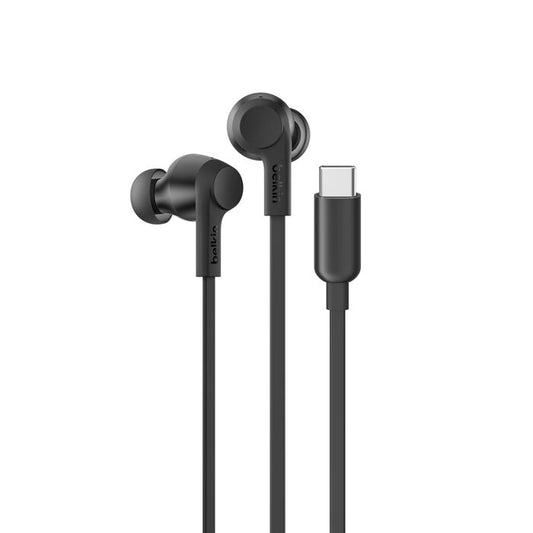 Belkin SoundForm | Bedrade oortelefoons met actieve ruisonderdrukking (USB-C) - Zwart