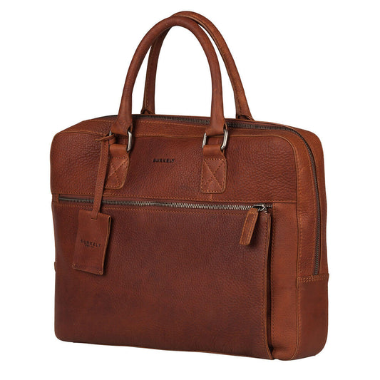 Burkely Leren draagtas voor 13-inch MacBook - Antique Avery - Cognac
