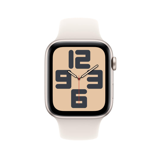 EOL Apple Watch SE (GPS + Cellular) • 44‐mm kast van sterrenlicht aluminium • Sterrenlicht sportbandje - M/L