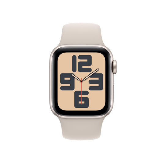 EOL Apple Watch SE (GPS) • 40‐mm kast van sterrenlicht aluminium • Sterrenlicht sportbandje - M/L