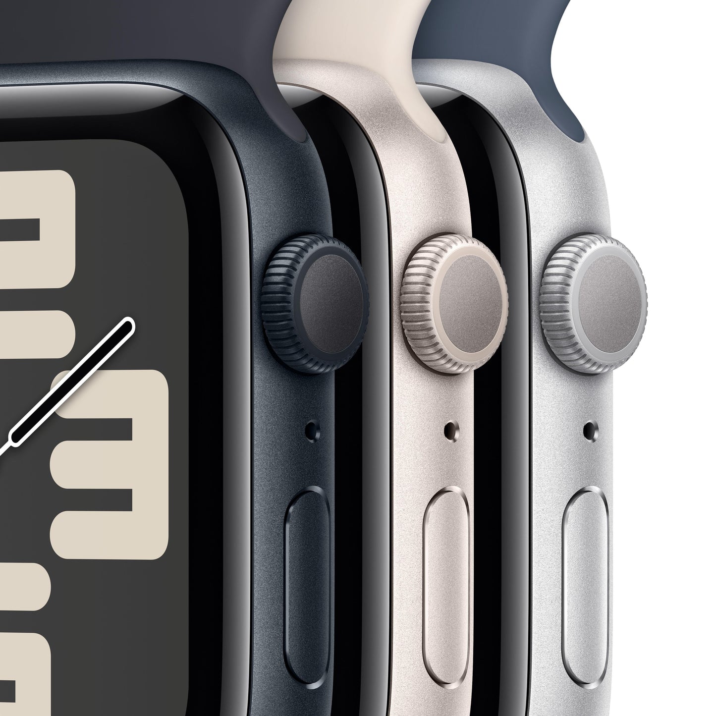 Apple Watch SE (GPS) • 40‐mm kast van sterrenlicht aluminium • Sterrenlicht sportbandje - S/M
