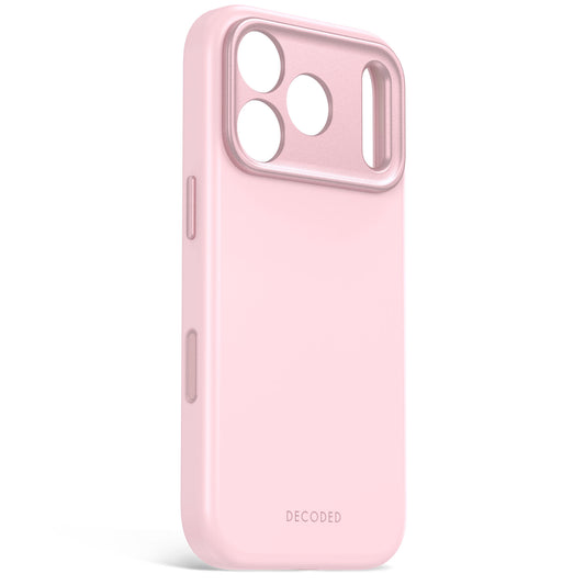 Decoded Antimicrobial Silicone Backcover pour iPhone 18 Pro/17 Pro - Rose clair