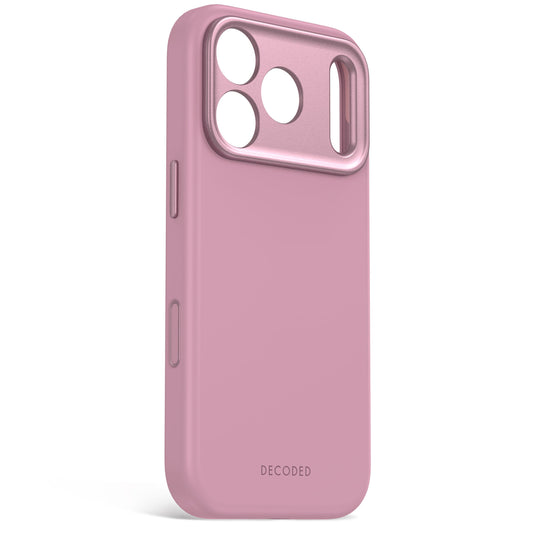 Decoded Antimicrobial Silicone Backcover pour iPhone 18 Pro/17 Pro - Quartz rose
