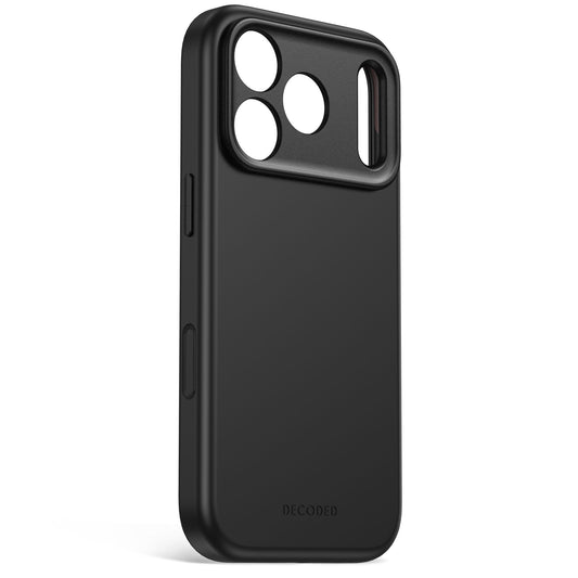 Decoded Antimicrobial Silicone Backcover pour iPhone 18 Pro Max/17 Pro Max - Carbon Noir