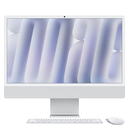 iMac 24 pouces avec écran Retina 4,5K: Puce Apple M6 avec CPU 12 cœurs et GPU 12 cœurs, Verre standard, 16 Go ,256 Go SSD - Argent