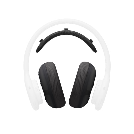 Kit de coussinets Beats 360 – Coussinets en maille technique pour écouteurs et arceau Noir