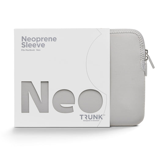 Trunk Neopreen hoes voor MacBook Neo - Zilver