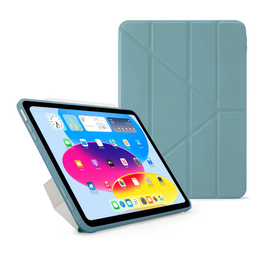 Pipetto Origami Case voor iPad (10e gen./A16) - Blauwgroen