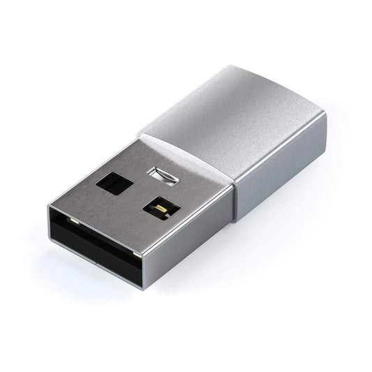 Satechi USB-A naar USB-C Adapter - Zilver