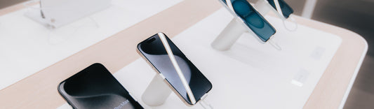 iPhone demo line-up in een Lab9-winkel