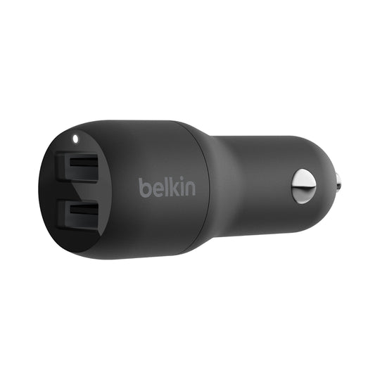 Belkin BoostCharge | 2-poorts USB-A-autolader (12W + 12W)