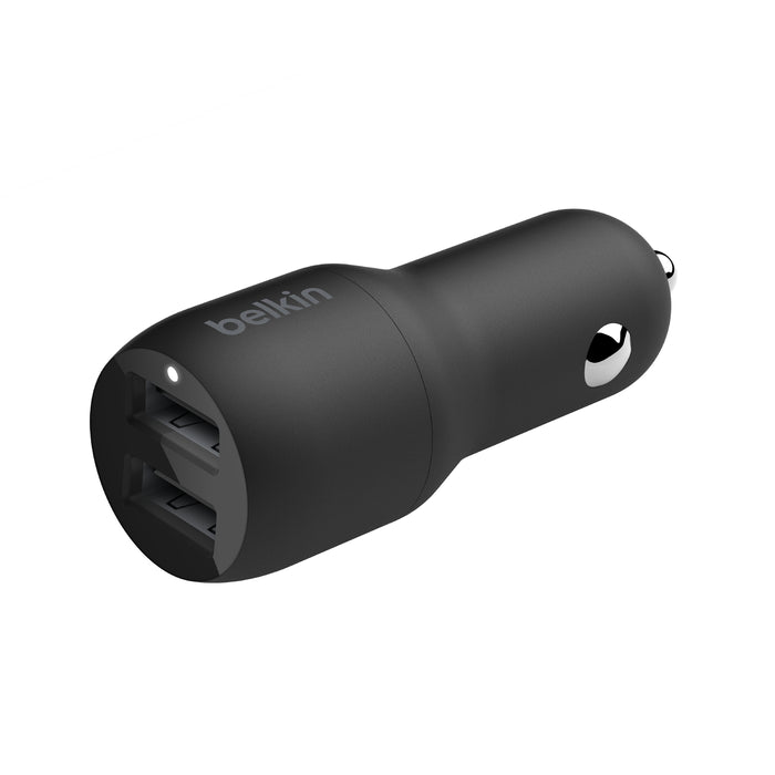 Belkin BoostCharge | 2-poorts USB-A-autolader (12W + 12W)