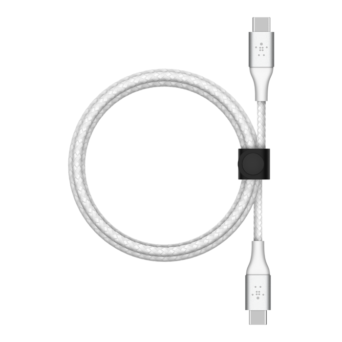 Belkin BoostCharge | Câble à gaine tressée USB-C/USB-C - Twin Pack - 2m - Blanc