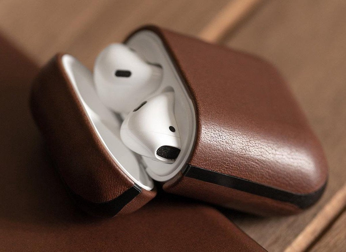 EOL Nomad Coque en cuir pour AirPods (2e gén.) - Brun