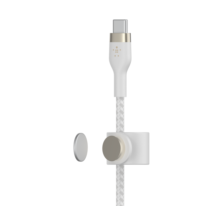 Belkin BoostCharge Pro Flex | Gevlochten siliconen USB-C/Lightning-kabel - 3m - Wit