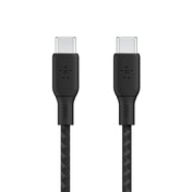 Belkin BoostCharge Flex | Câble en silicone à gaine tressée USB-C/USB-C (100W) - 3m - Noir