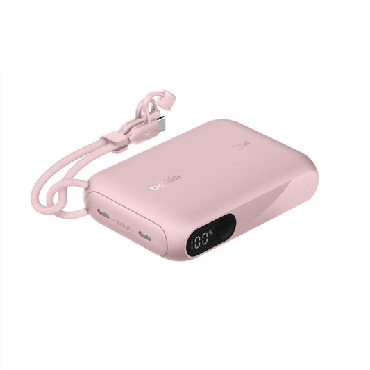 Belkin BoostCharge | 10.000mAh-powerbank met display (20W) - Roze