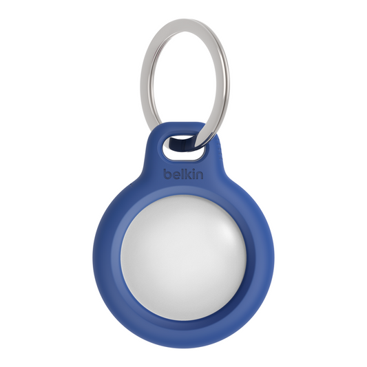 Belkin anneau de protection avec attache en métal pour AirTag - Bleu