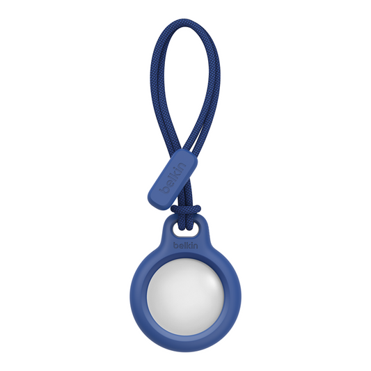 Belkin anneau de protection avec cordon d'attache pour AirTag - Bleu