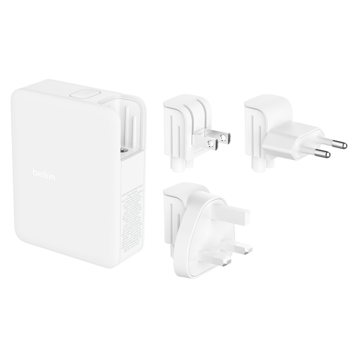 EOL Belkin BoostCharge | Chargeur secteur USB-C avec technologie GaN (140W) - Blanc