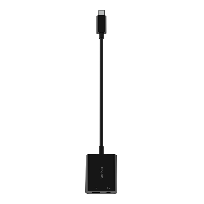 Belkin RockStar | 3,5mm-audio- en USB-C-oplaadadapter - Zwart