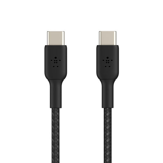 Belkin BoostCharge | Gevlochten USB-C/USB-C-kabel - 1m - Zwart