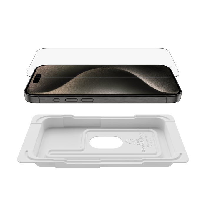 Belkin Screen Protector voor iPhone 15 Pro - UltraGlass Anti-Microbial (BOXED)