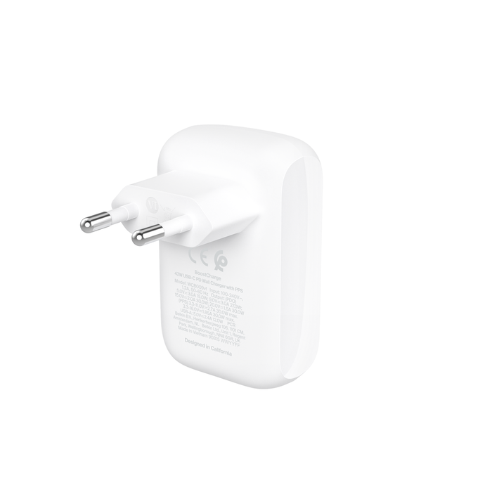 Belkin BoostCharge | 2-poorts USB-C & USB-A Wandlader (42W)