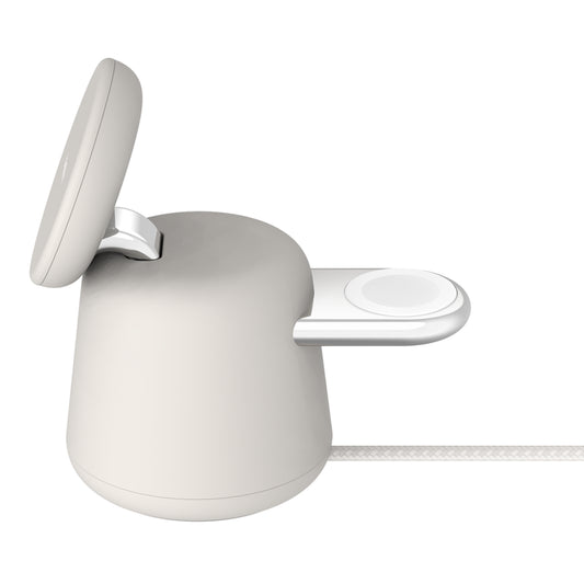 EOL Belkin BoostCharge Pro | Station de recharge 2-en-1 avec MagSafe (15 W) - Sand