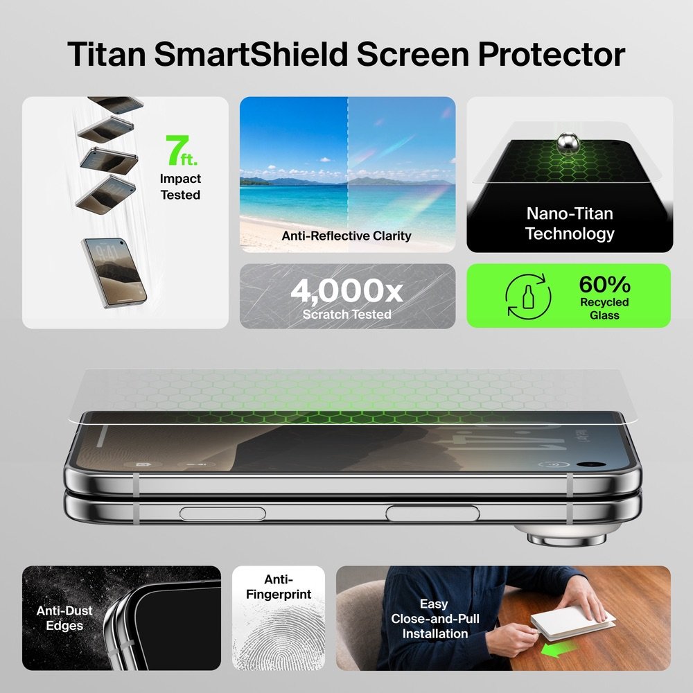 Belkin Protecteur d'écran avant pour iPhone Duo - Titan SmartShield Pro Glass