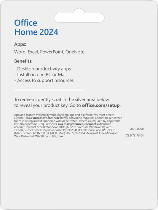 Office Home and Student (2024) - Licentie - 1 gebruiker - Alle talen (Eurozone) - ESD