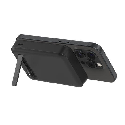Belkin BoostCharge | Magnetische draadloze 8.000mAh-powerbank met Qi2 + standaard - Zwart