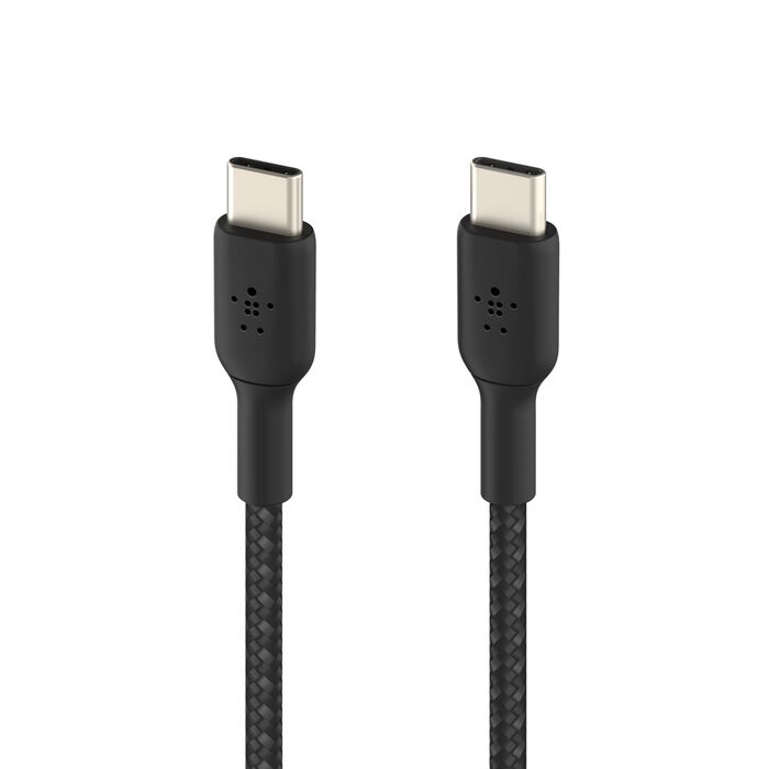 Belkin BoostCharge | Gevlochten USB-C/USB-C-kabel - 0,15 m - Zwart