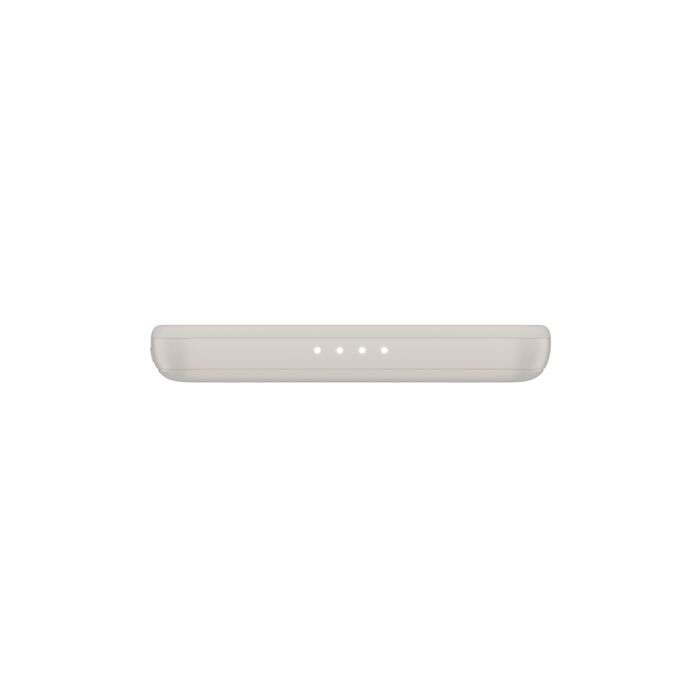 Belkin BoostCharge | Batterie externe magnétique 5.000mAh Slim avec anneau magnétique (7,5W) - Pierre de grès