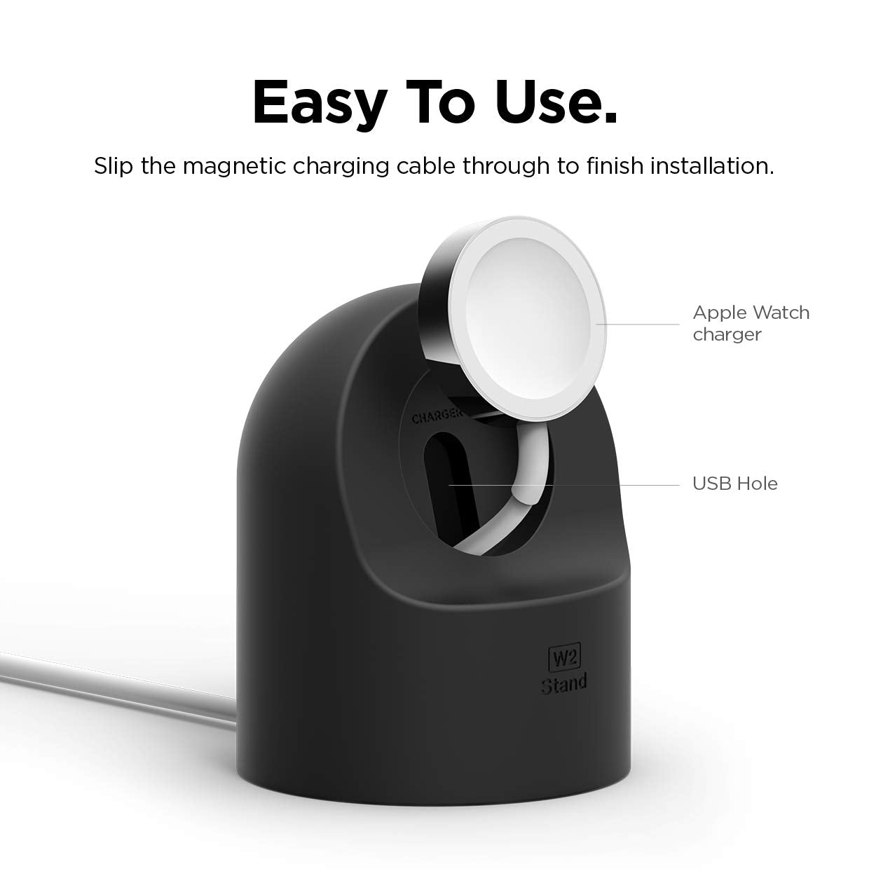 Elago Apple Watch Night Stand - Zwart