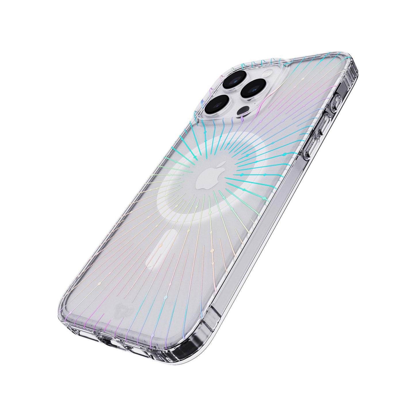 EOL Tech21 Evo Clear hoesje avec MagSafe pour iPhone 15 Pro - Sparkle Solar