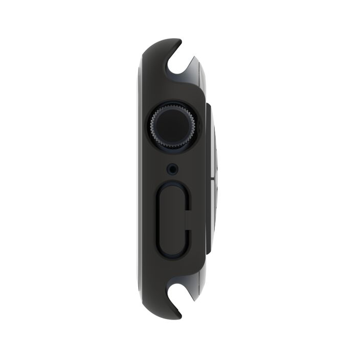 Belkin ScreenForce | TemperedCurve Antimicrobiële Screenprotector + bumper voor Apple Watch Series 9/8/7/SE - 44/45 mm - Zwart