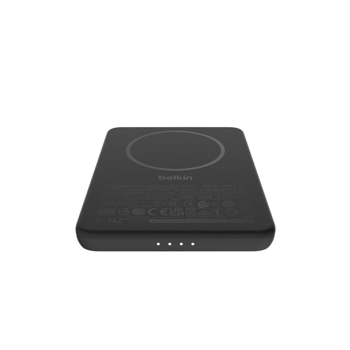 Belkin BoostCharge | Batterie externe magnétique 5.000mAh Slim avec anneau magnétique (7,5W) - Noir
