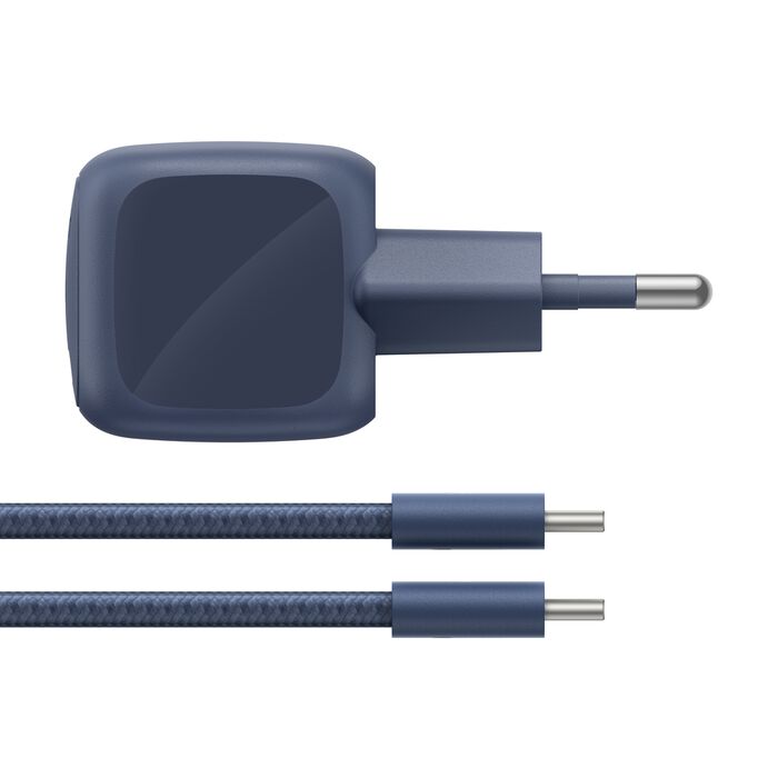 Belkin BoostCharge | USB-C-wandlader (30 W) + USB-C/USB-C-kabel - 2m - Indigo