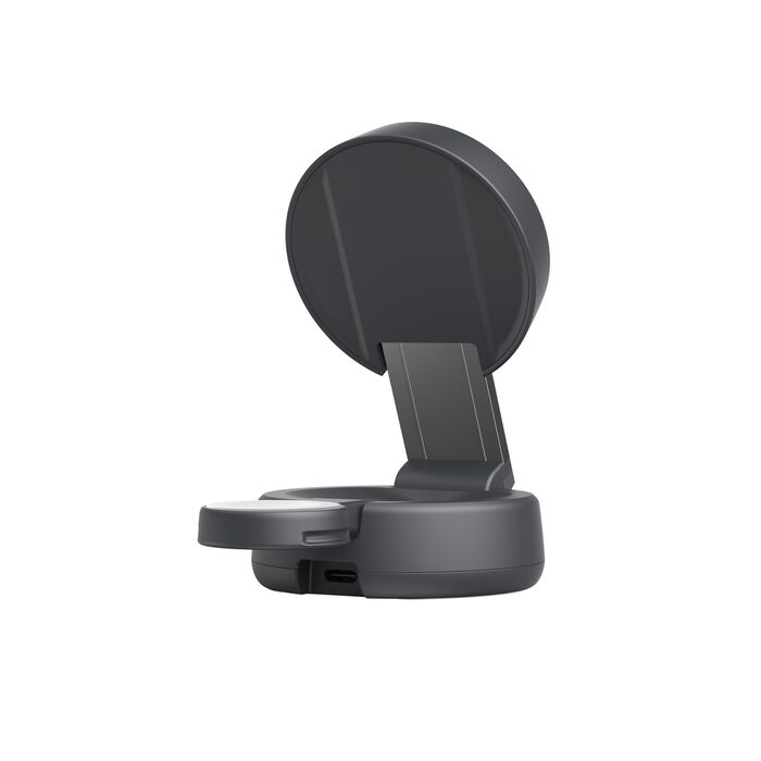 Belkin UltraCharge Pro | 2-in-1 verstelbare magnetische lader met Qi2 (25W) - Charcoal
