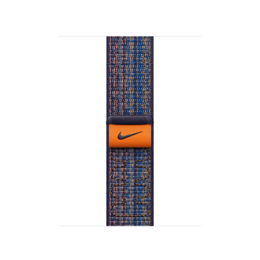 EOL Geweven sportbandje van Nike - Game Royal/oranje (41 mm)