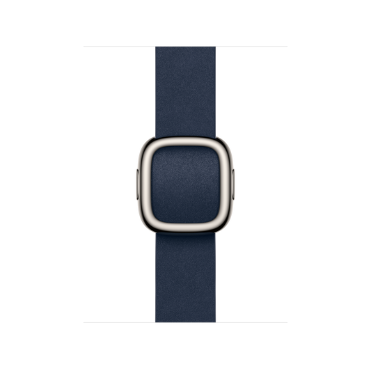 [OPEN BOX] Diepblauw bandje, moderne gesp (42 mm) - Medium