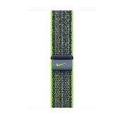Geweven sportbandje van Nike - Felgroen/blauw (45 mm)