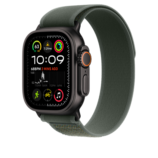 EOL Trail-bandje - Groen (49 mm) - S/M - Zwart titanium