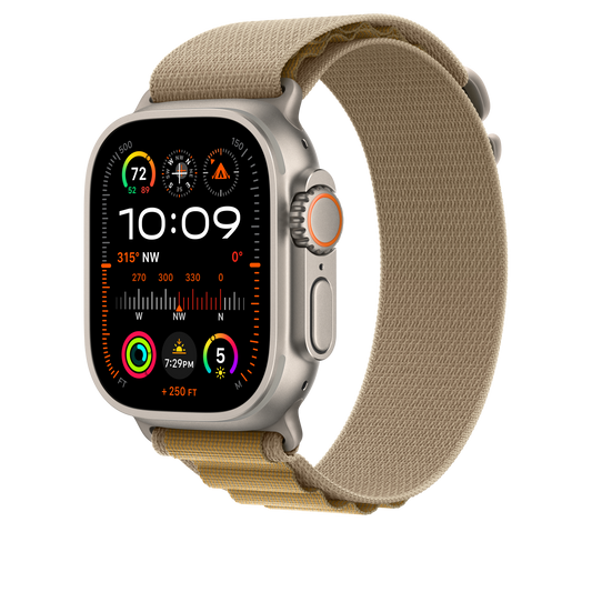 EOL Alpine-bandje - Sahara-beige (49 mm) - L - Naturel titanium